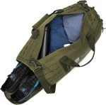 QT&QY 40L Military Tactical Duffle Bag For Men Sport Gym Bag Fitness Tote Travel Duffle Bag Training Workout Bag With Shoe Compartment Basketball Football Weekender Bag - Image 4